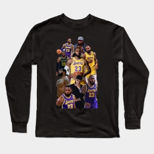 Lebron James Vector Art Long Sleeve T-Shirt